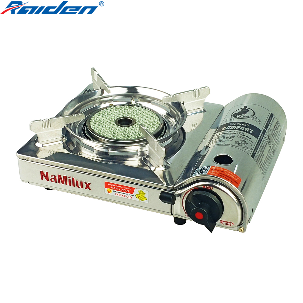 Bếp Ga Hồng Ngoại Mini Inox Namilux PM-1817AS Van Inline Cut Ngắt Ga An Toàn Chống Cháy Nổ Công Nghệ Nhật Bản-Hàng Chính Hãng