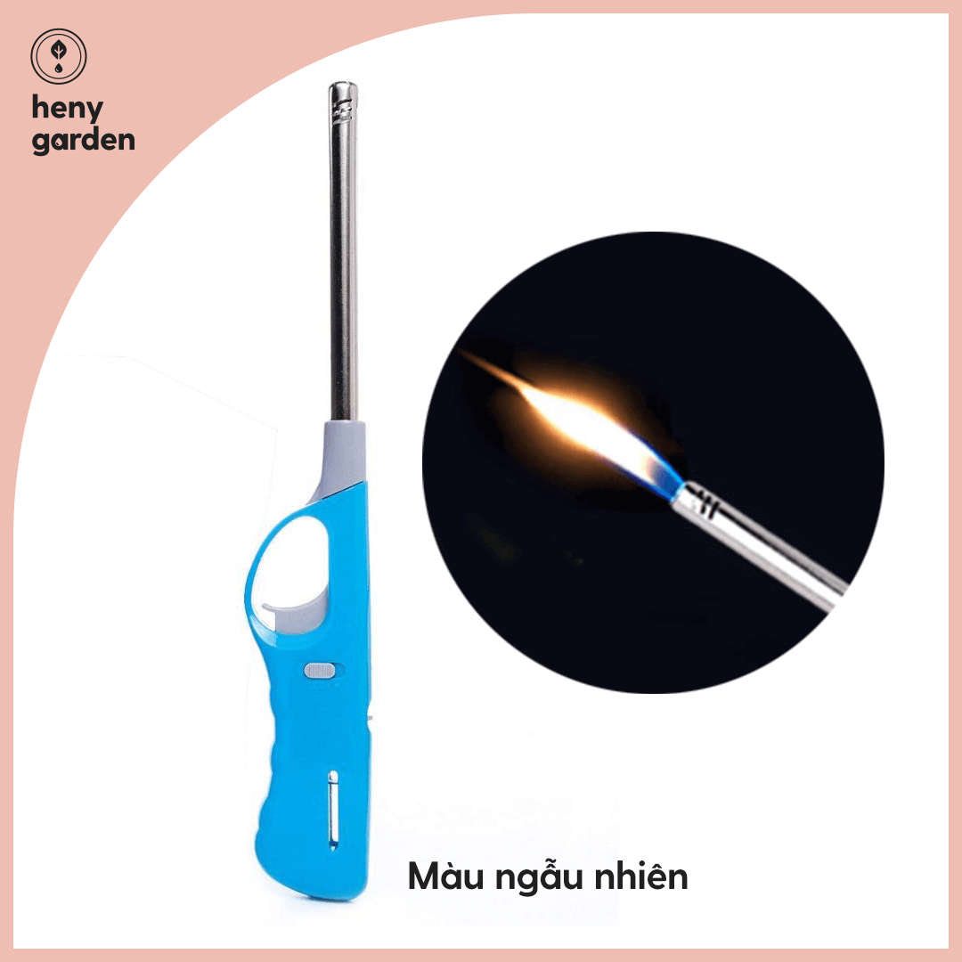 Bật Lửa Đốt Nến Thơm Dạng Dài (Candle Lighters) Refill HENY GARDEN Giúp Đốt Nến Không Phỏng Tay