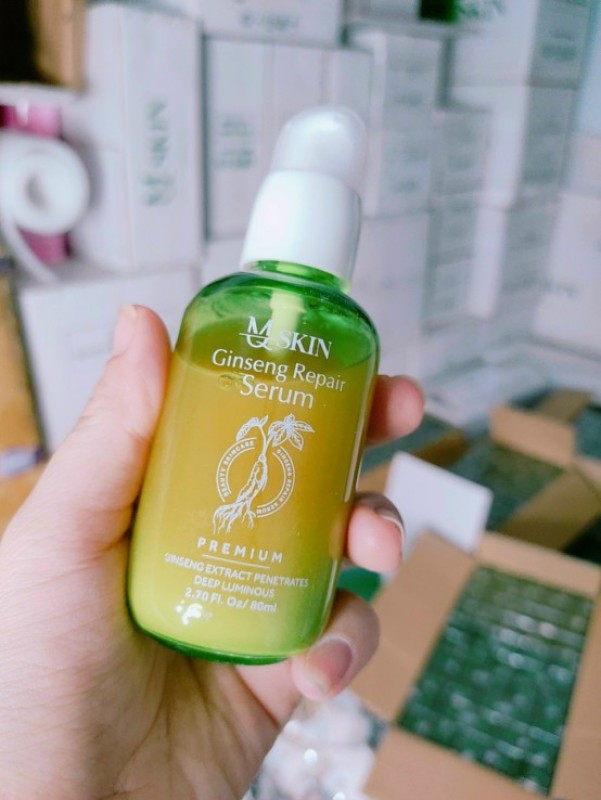 Thay da nhân sâm mq skin mẫu mới không sưng, không đỏ