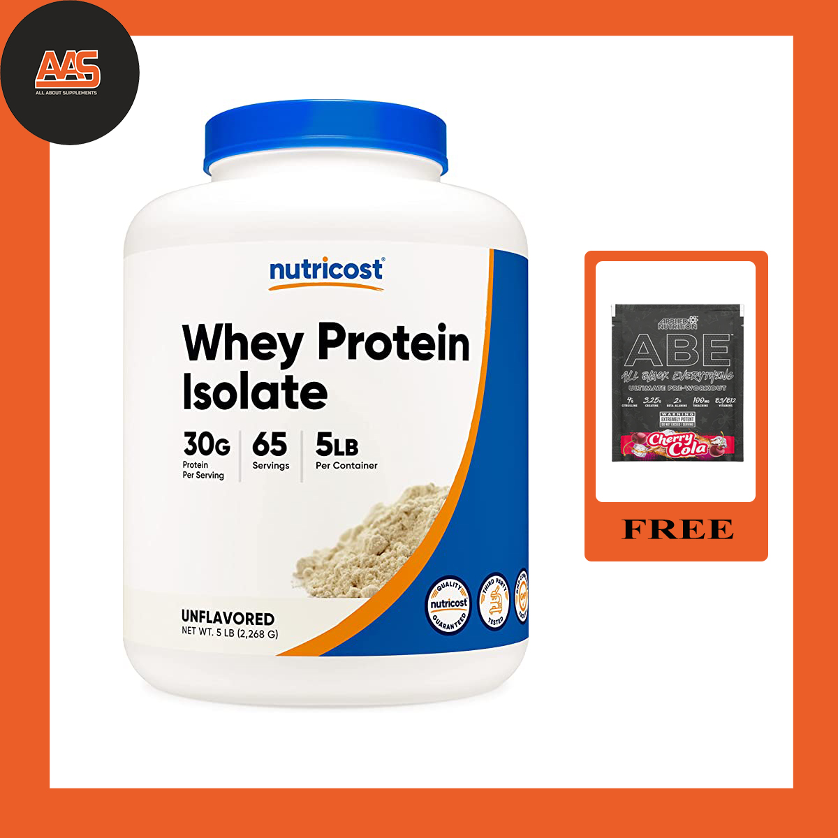 WHEY PROTEIN - NUTRICOST - WHEY PROTEIN ISOLATE - 5LBS