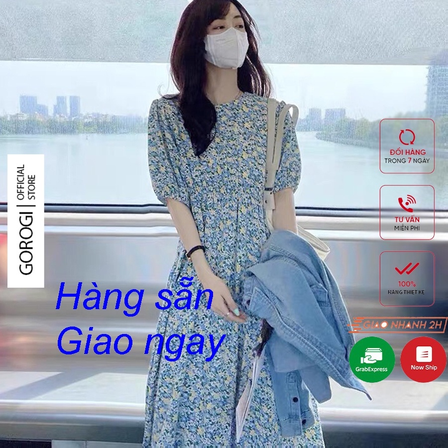 Váy Hoa, Đầm Trung Niên Dáng Dài Tay Lỡ Cổ Chữ V Vải Lụa Satin Cao Cấp Mềm  Mịn, Không Nhăn Kiểu Dáng Thanh Lịch Trẻ Trung TN22 - Meety | Lazada.vn