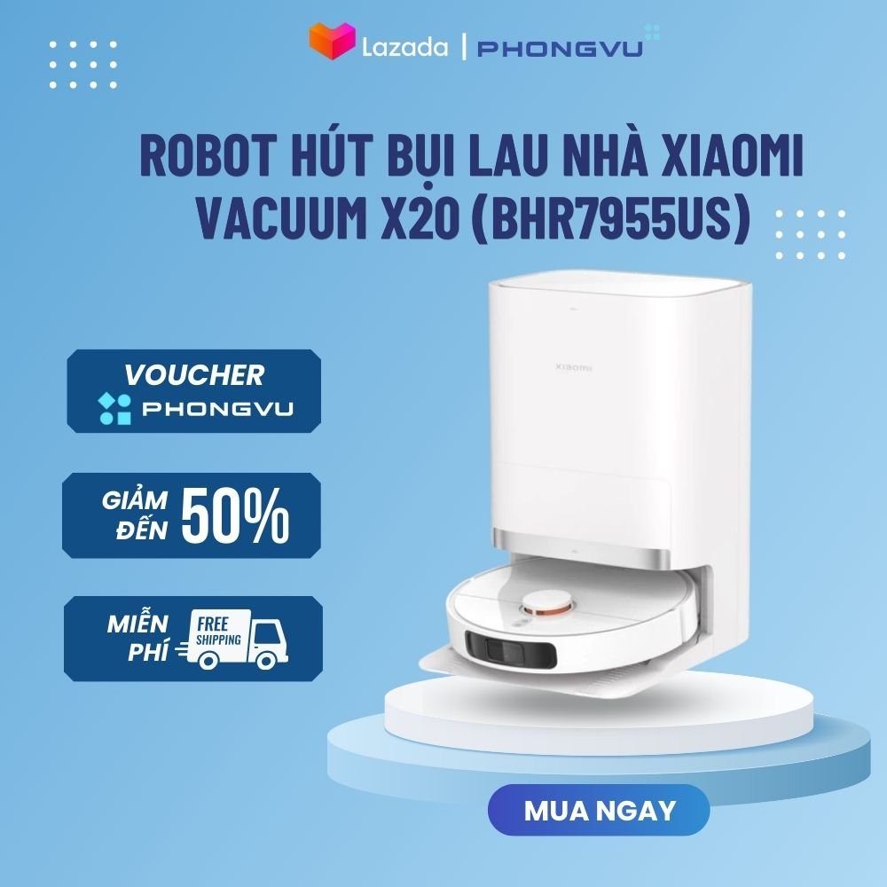 Robot hút bụi lau nhà Xiaomi Vacuum X20 /X20+ - Bảo hành 12 tháng