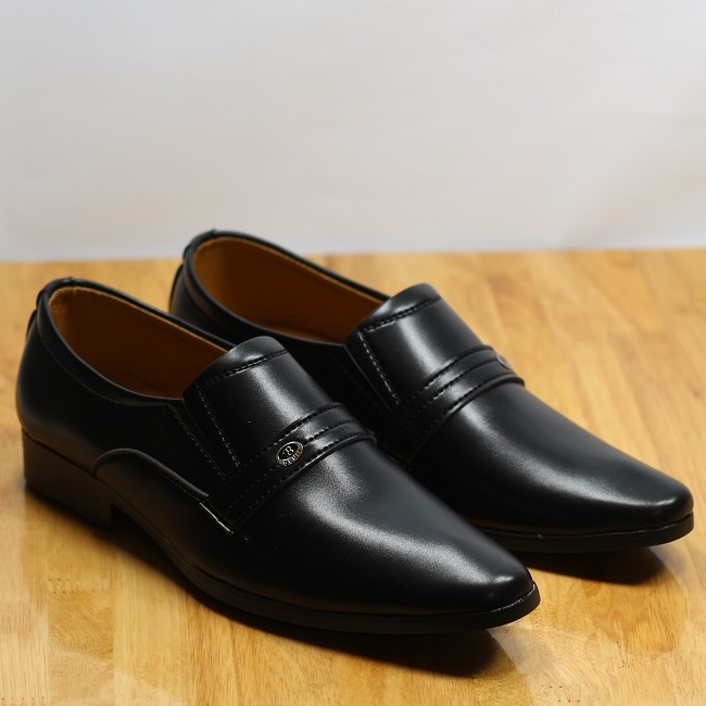 [HCM]Giày tây công sở nam đi tiệc đi làm đi chơi họa tiết quai ngang size 38 đến 44 (QN51)