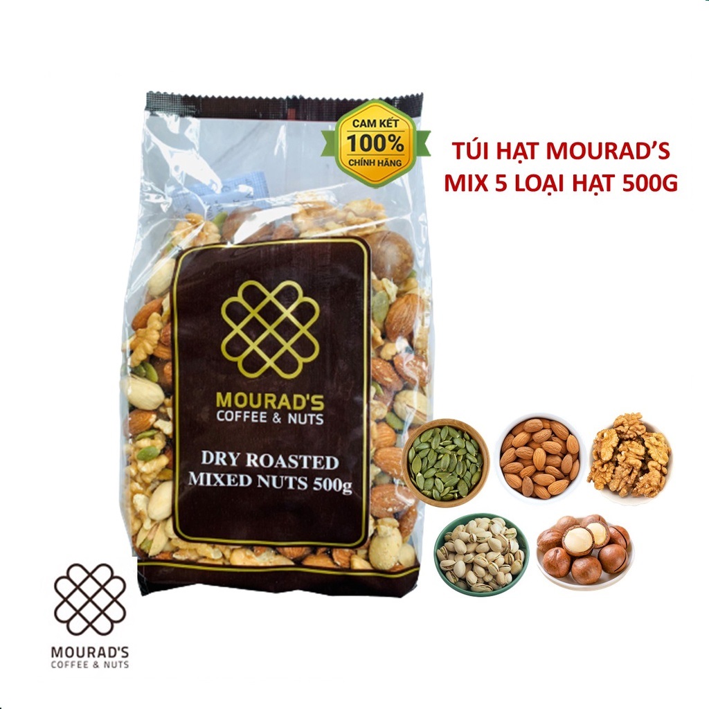 Hạt mix dinh dưỡng nhập khẩu úc mourad's 500g - mix 5 loại hạt dinh dưỡng