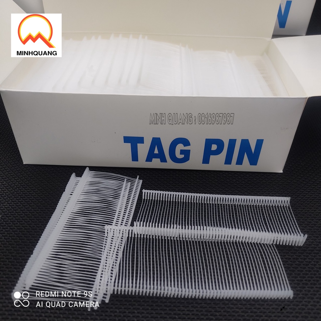 Dây nhựa gắn tag mác, sợi dây gắn mác 1 hộp 5000 sợi dài 3,4cm