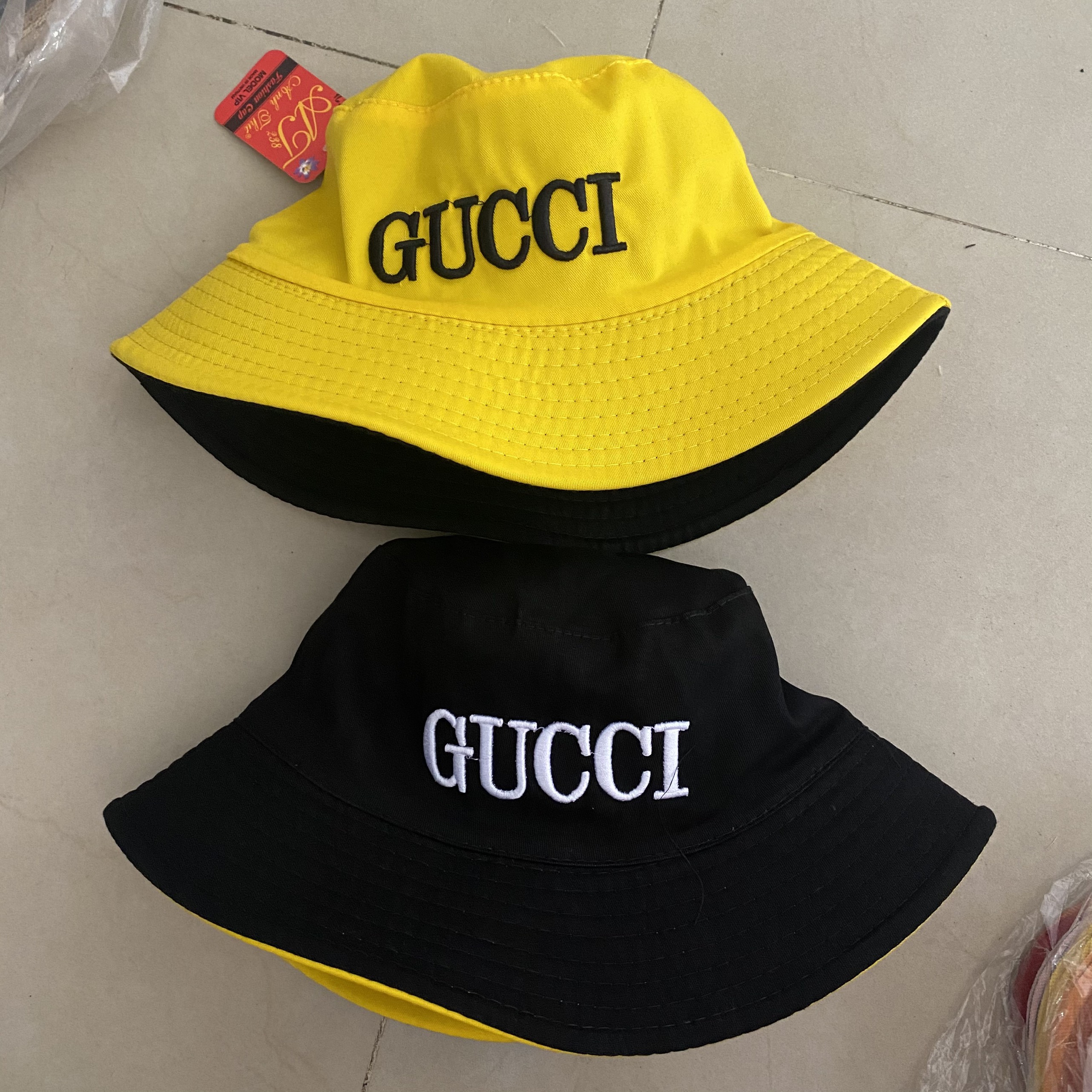 NÓN BUCKET HAI MẶT CAO CẤP THÊU LOGO GC KIỂU THỜI TRANG SIÊU NGẦU - MŨ BUCKET - NÓN BO - MŨ TRÒN NAM NỮ SIÊU NGẦU