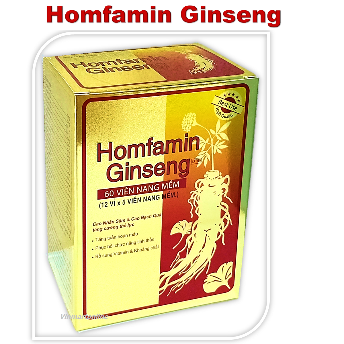 Viên Uống Homfamin Ginseng Hộp 60 Viên
