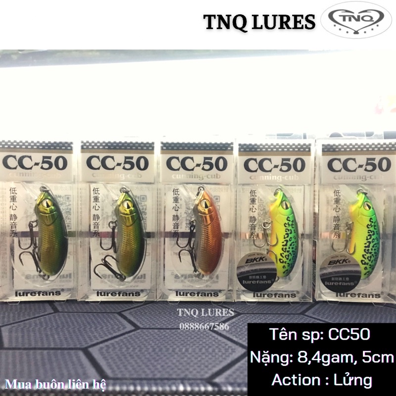 Mồi câu lure cc50 - câu lửng- màu bất kì