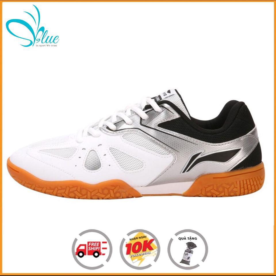 Giày bóng bàn Lining chính hãng APTP003-3 mẫu mới dành cho nam màu trắng đen