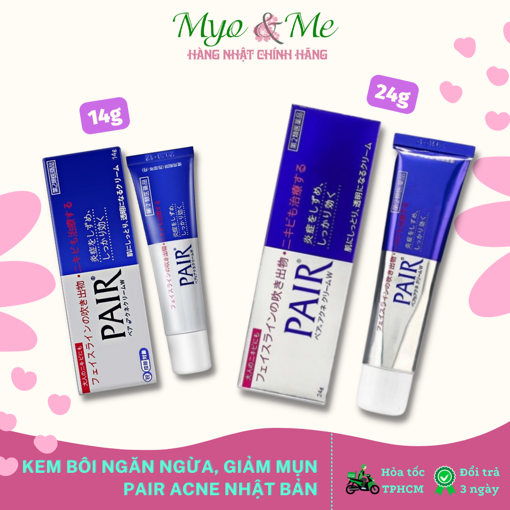 Kem mụn pair nhật bản giúp ngăn ngừa, giảm mụn pair ance w cream - 14/24g