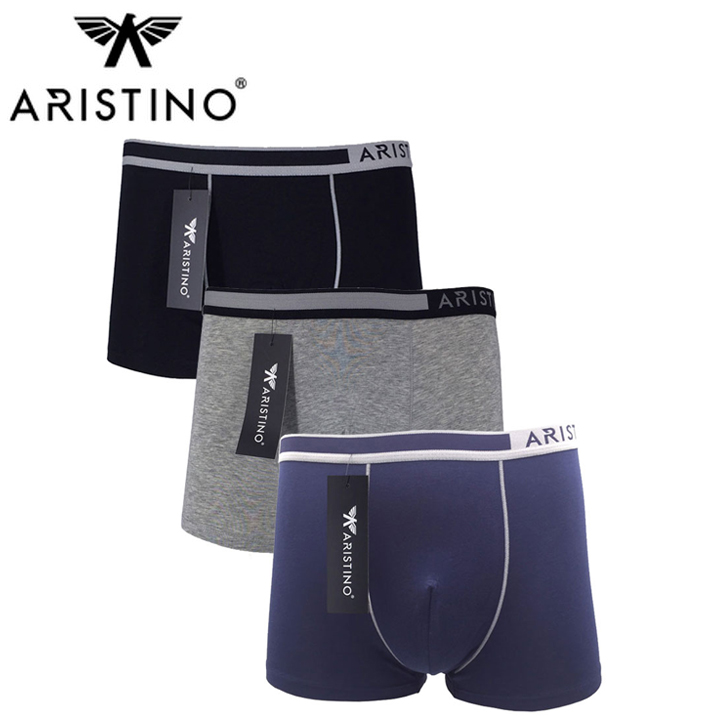 [Combo 3 chiếc ] Quần lót nam Aristino ABX-1603 kiểu dáng Boxer trẻ trung, thấm hút mồ hôi, co giãn cực tốt