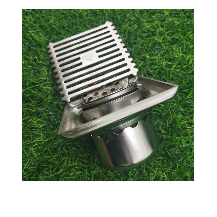 Ga thoát sàn – phễu thoát sàn inox 304 moonoah-t209 phi 76-90mm chống hôi – lọc rác 2 lớp hiệu quả