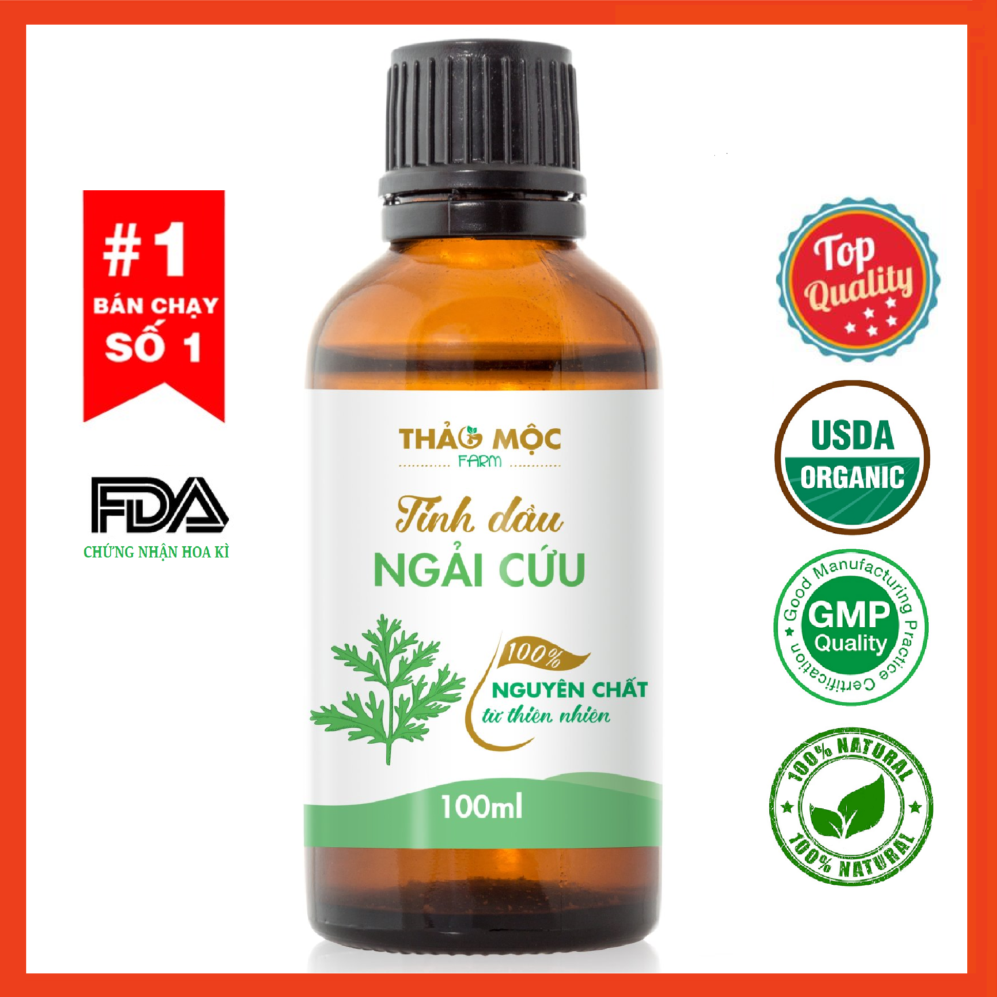 Tinh dầu Ngải Cứu Thảo Mộc nguyên chất 100% từ thiên nhiên, lưu ý đây là tinh dầu nguyên chất từ thiên nhiên, thư giản, giữ ấm, massage, xoa bóp