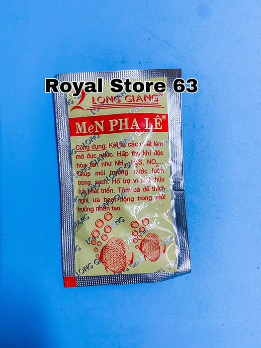 Men Pha Lê Long Giang vi sinh cho bể cá cảnh gói 5g