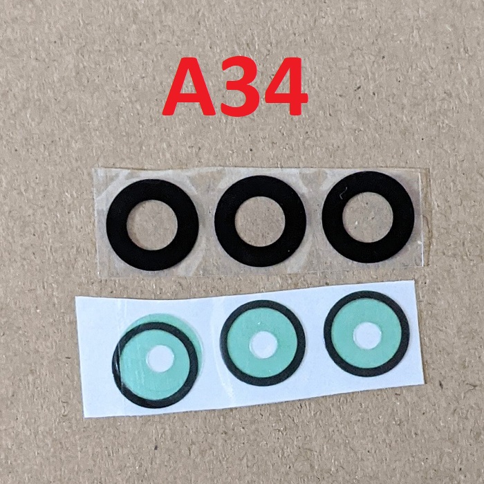 Mặt kính camera sau samsung a34 dành để thay thế kính camera trầy, vỡ, bể linh kiện thay thế