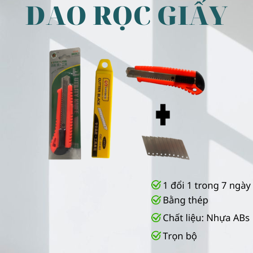 Dao rọc giấy và Hộp lưỡi dao rọc giấy