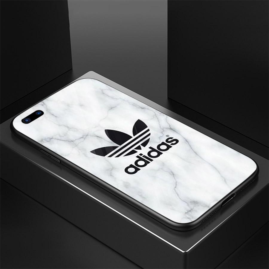 Ốp điện thoại kính cường lực cho máy Oppo A5/A3s - Logo Nike Adidas MS LNA003
