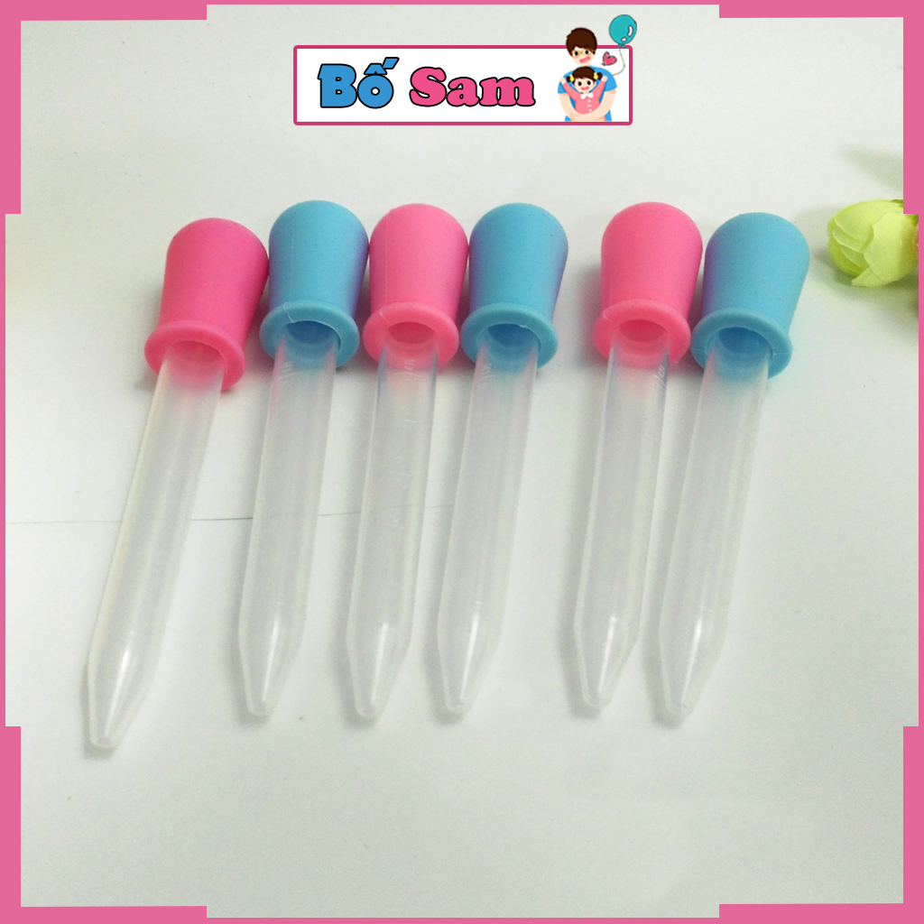 Dụng cụ uống thuốc nhỏ giọt ống hút chia vạch 5ml cho bé Shop Bố Sam