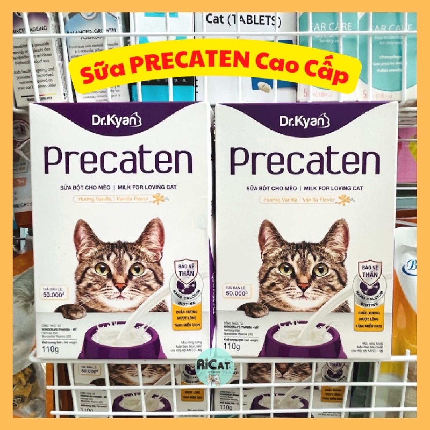 Sữa bột cao cấp dr.kyan precaten cho mèo | hộp 110g