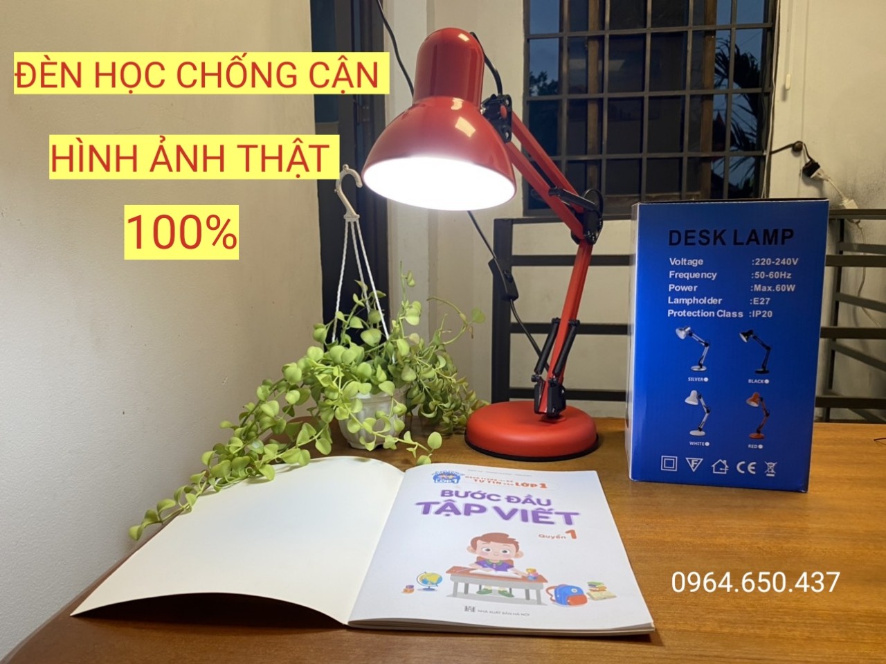 Đèn bàn học pixar bóng led chống cận bảo vệ mắt.