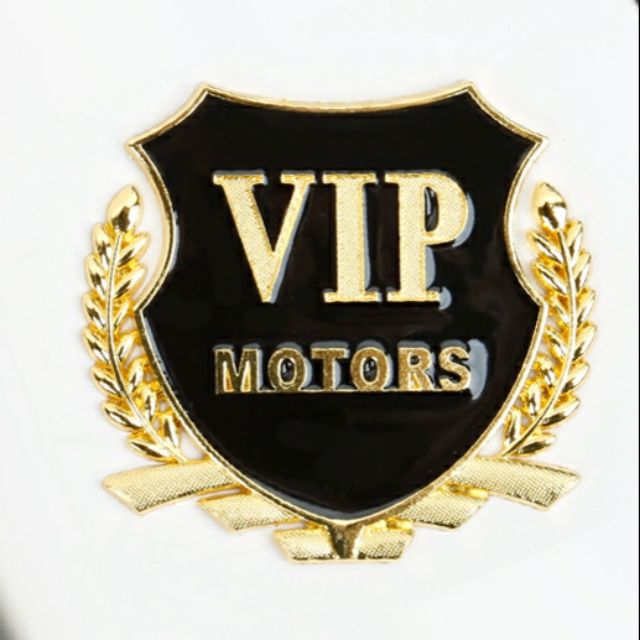 Tem dán xe hơi ô tô logo vip