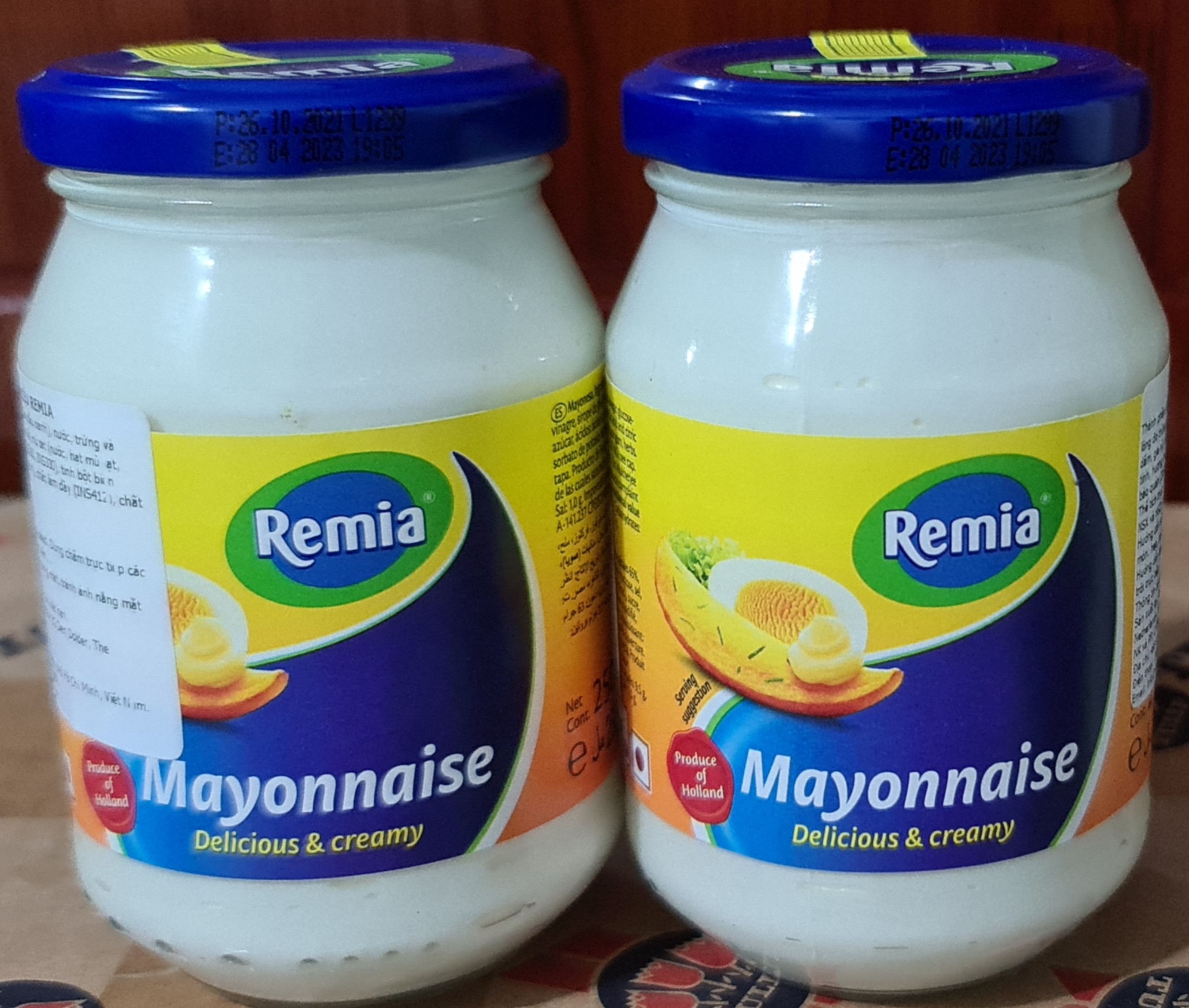 Combo 2 Chai Sốt Mayonnaise Remia 250ml - Hà Lan