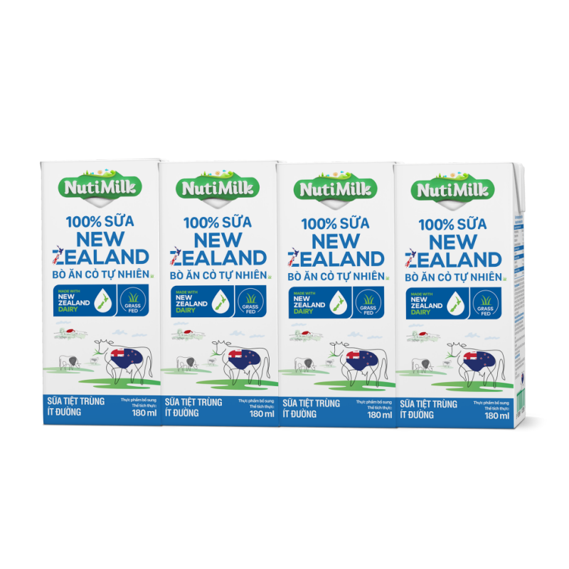 Nutimilk combo 4 boxes nutimilk 100% New Zealand milk natural grass cow