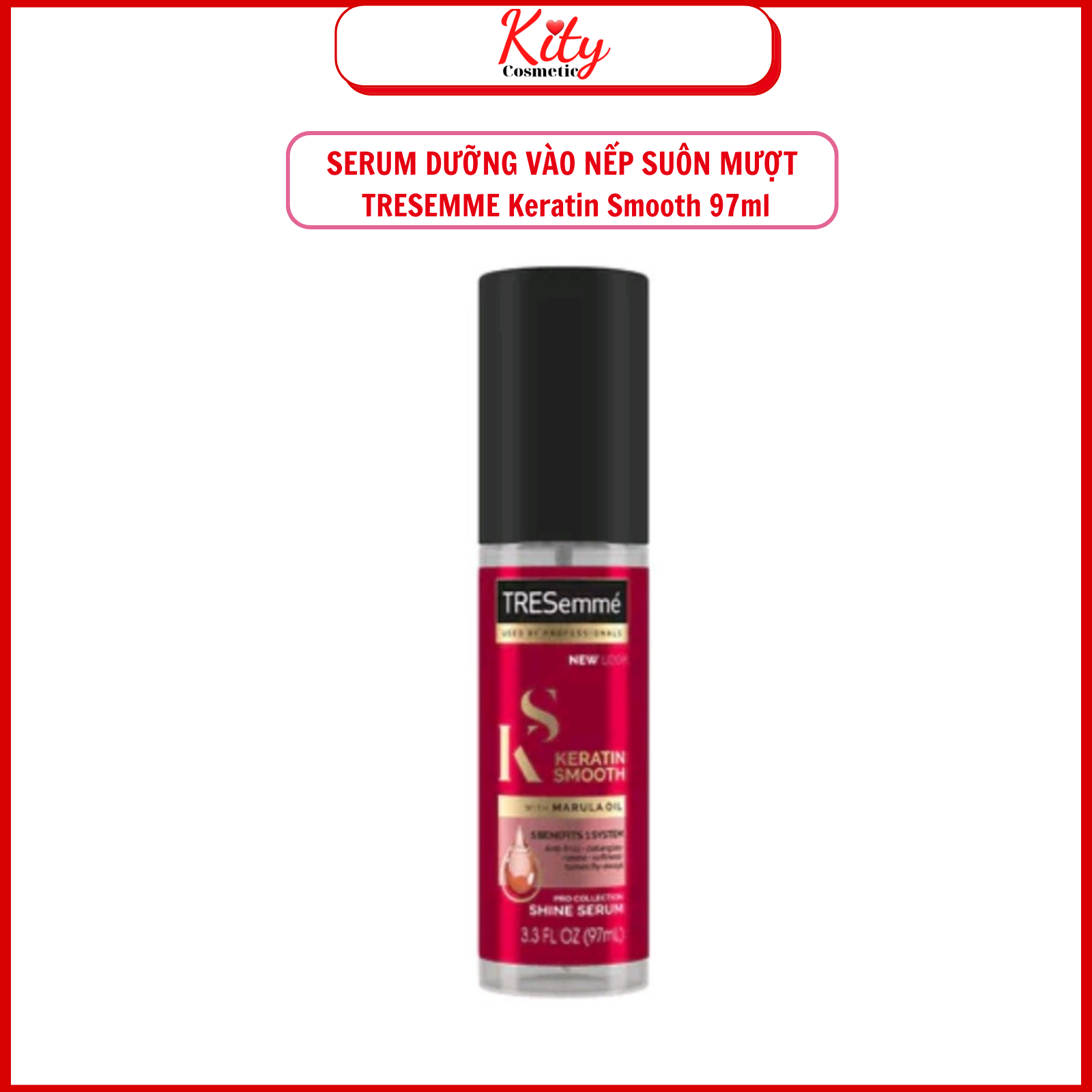 Serum Dưỡng Tóc TRESEMME Keratin Smooth Xịt Dưỡng tóc tạo kiểu Dầu Marula & Keratin Tóc Vào Nếp Bóng Mượt 97ml