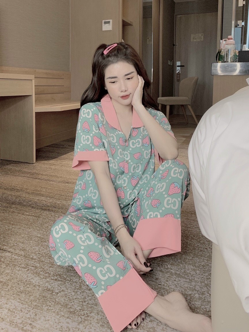 Bộ Pijama lụa Mango cao cấp size 40-60kg