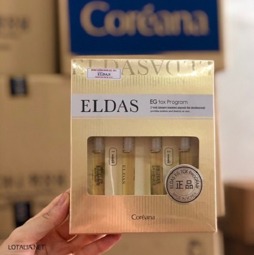 Serum tế bào gốc Eldas EG Tox Program Coréana 4 ống