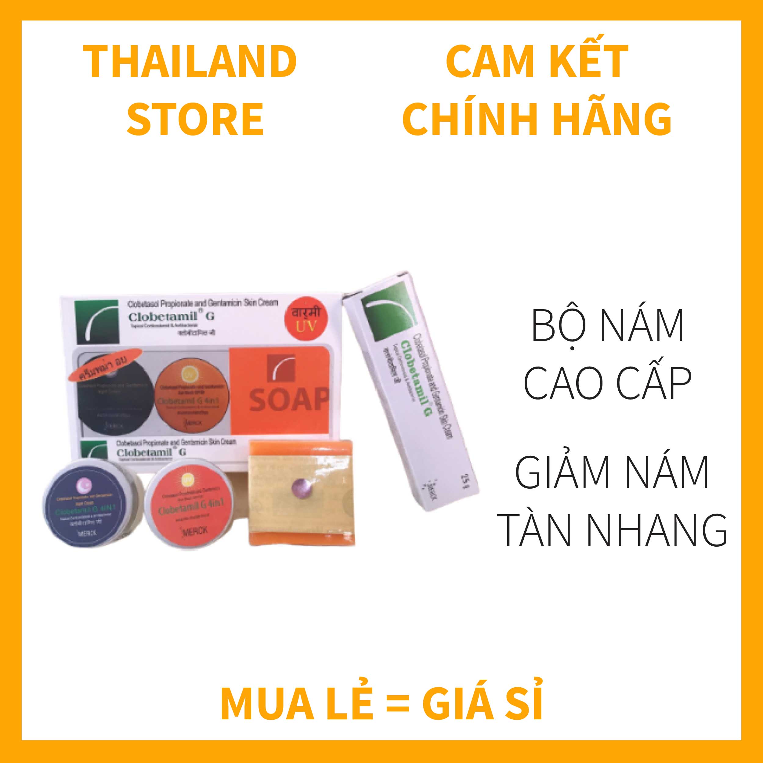 Sét nám tàn nhang cao cấp clobetamilg thái lan