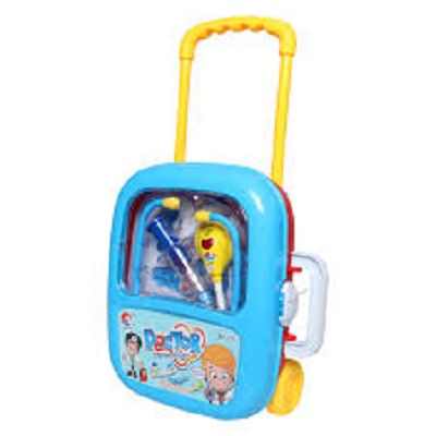 (HÀNG CÓ SẴN) Trò chơi khám bệnh dùng pin có đèn kèm valy kéo giúp bé nhập vai thành bác sĩ, phát triển trí tưởng và hướng nghiệp, Do choi kham benh dung pin co den kem valy cho be de dang mang theo thich hop cho tre tren 3 tuoi