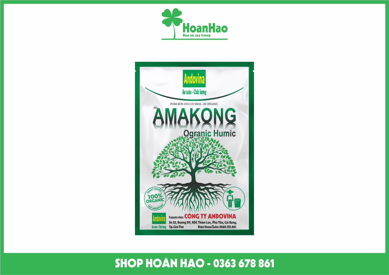 Amakong Ogranic Humic 1Kg - Phân bón hữu cơ: Dưỡng rễ, phục hồi cây