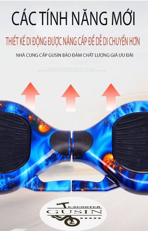 Xe điện tự cân bằng 10inch Gusin chính hãng / cam kết bảo hành 2 năm / có loa blutooth / có video test