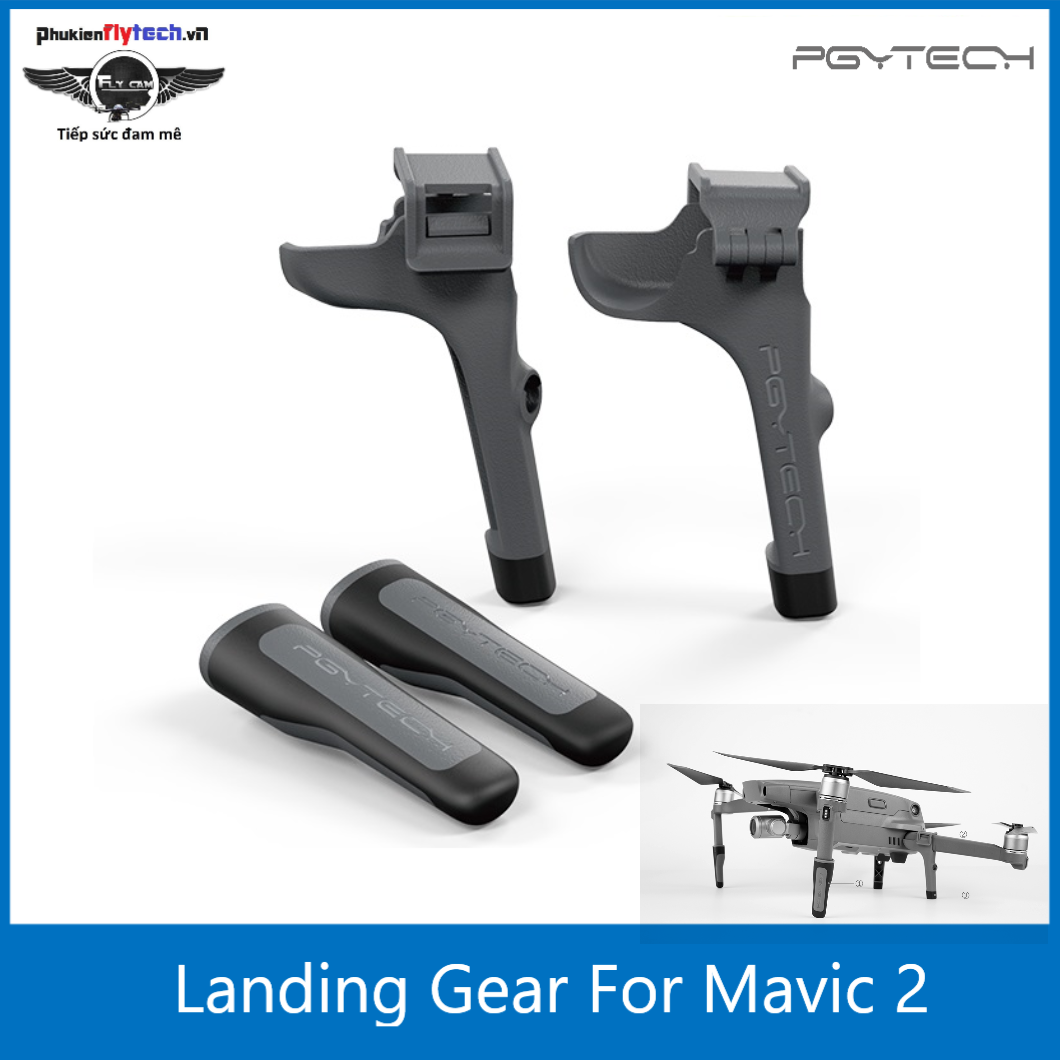 Bộ chân đôn mavic 2 pro zoom – PGYTECH - Mavic 2 extension landing gear – PGYtech - Hàng chính hãng - Chất liệu nhựa cao cấp giúp nâng cao bảo vệ máy - thiết kế thông minh hiện đại - An toàn.
