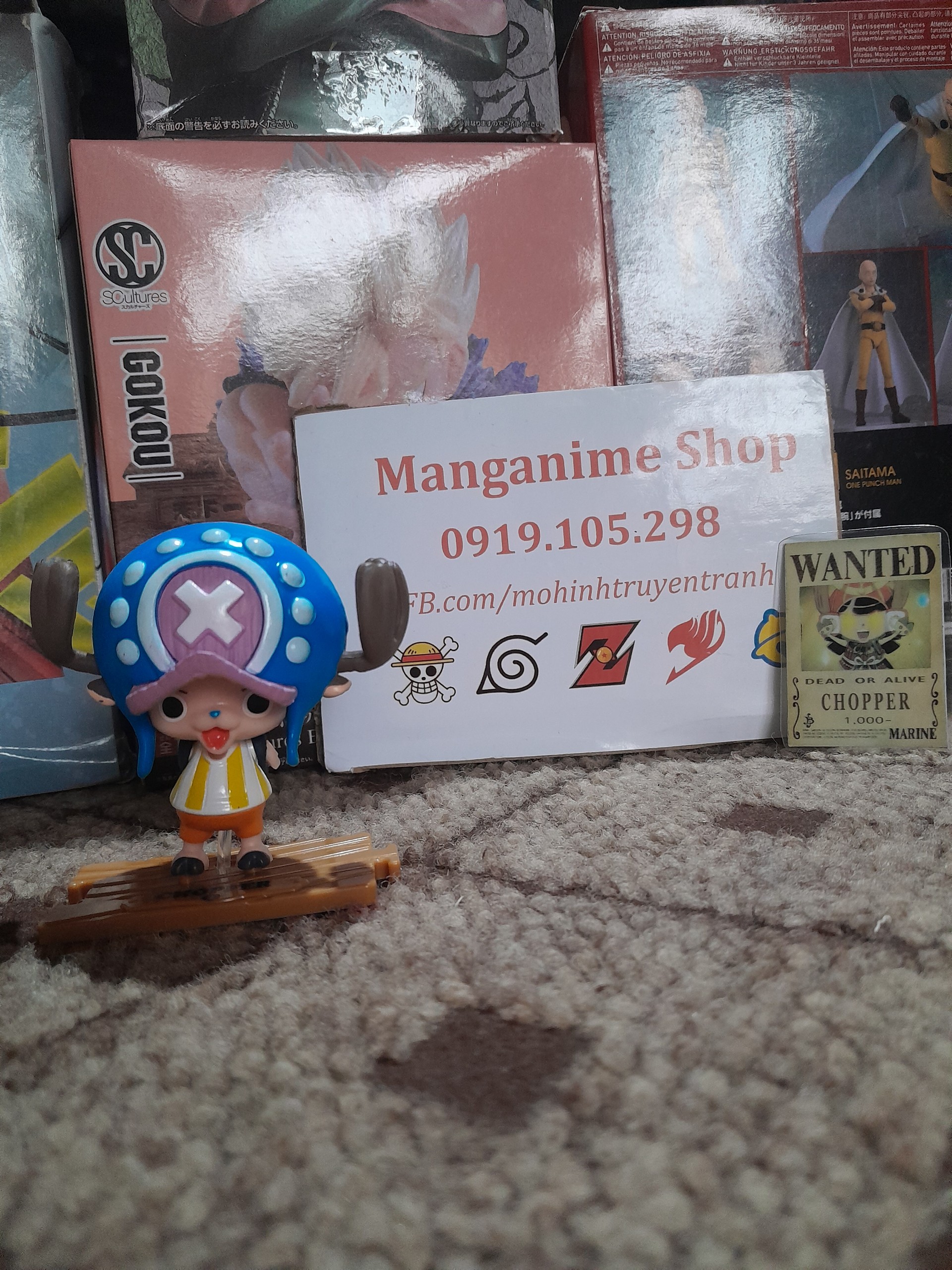 Mô hình Chopper chibi Onepiece figure tặng kèm thẻ truy nã