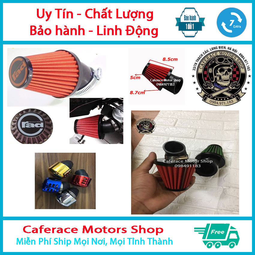 [Freeship+Quà]Poe tăng tốc phi 28,lọc gió phi 28,lọc gió rad to,lọc gió độ win 110,lọc gió độ cổ to GN125,lọc gió độ phi 30-52,Caferace Motor Shop,Đẹp thời trang,êm nhẹ máy,chất liệu thép vải bọc,Tracker,bobber,scrambler,Brat,chopper