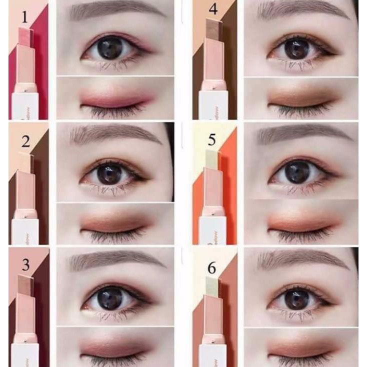 SÁP KẺ MÀU MẮT 2 LINE NOVO Double Color EYE SHADOW ĐẸP CHO NÀNG