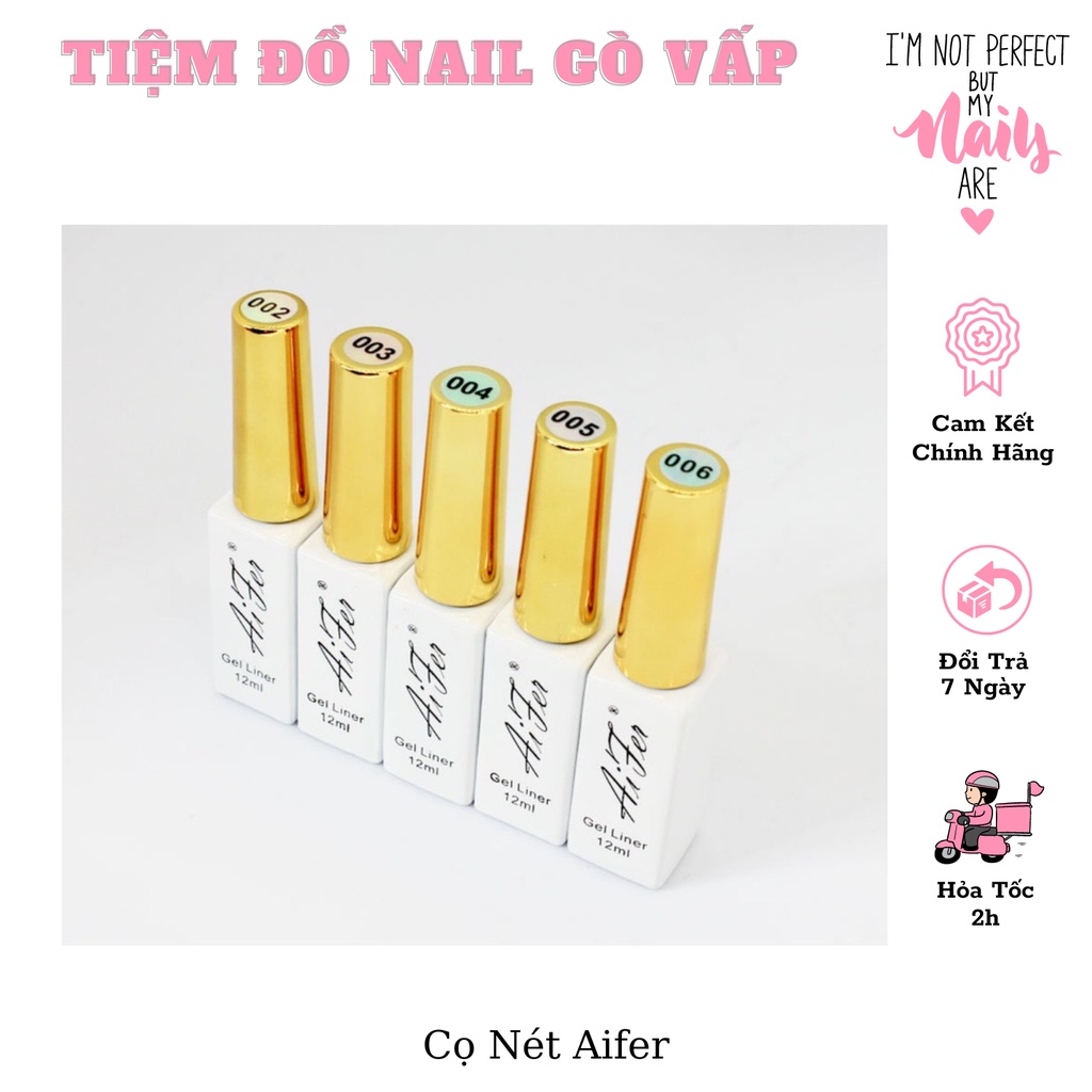 Cọ nét aifer chính hãng - cọ nét gel vẽ móng