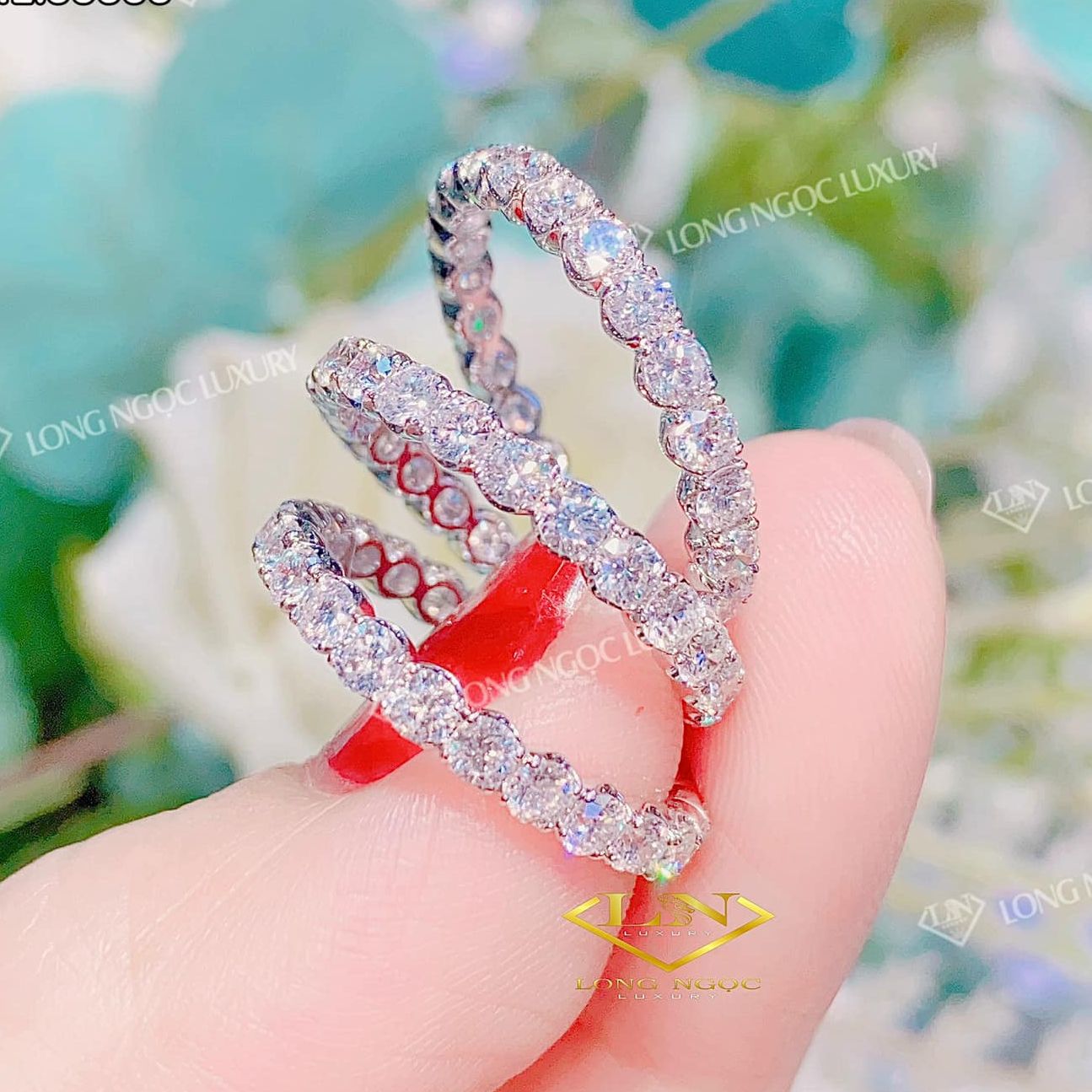 Nhẫn nữ đẹp, nhẫn nữ vàng trắng, nhẫn bạc Ý xi kim, nhẫn đá phale cao cấp, nhẫn kim cương sang trọng, nhẫn vàng non 24k, nhẫn vàng cưới, nhẫn đá phong thủy, nhẫn thời trang nữ - Trang sức GADO NM0224 CAM KẾT KHÔNG ĐEN