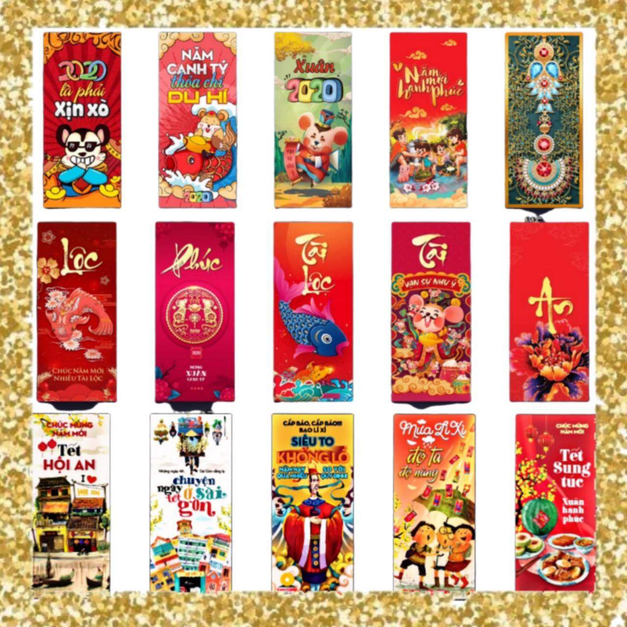 Combo 100 bao lì xì tết canh tý 2023
