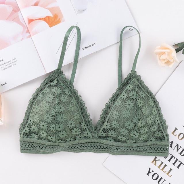 Áo Bra Ngàn Hoa Mút Mỏng Cài Sau 7338 nội y giá tốt