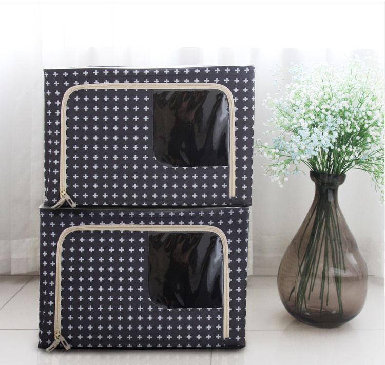 Túi đựng quần áo khung thép  Morning House 56 Liter- Giúp bảo quản quần áo của bạn, sắp xếp quần áo gọn gàng hơn, có khung thép sơn tĩnh điện chống rỉ sét