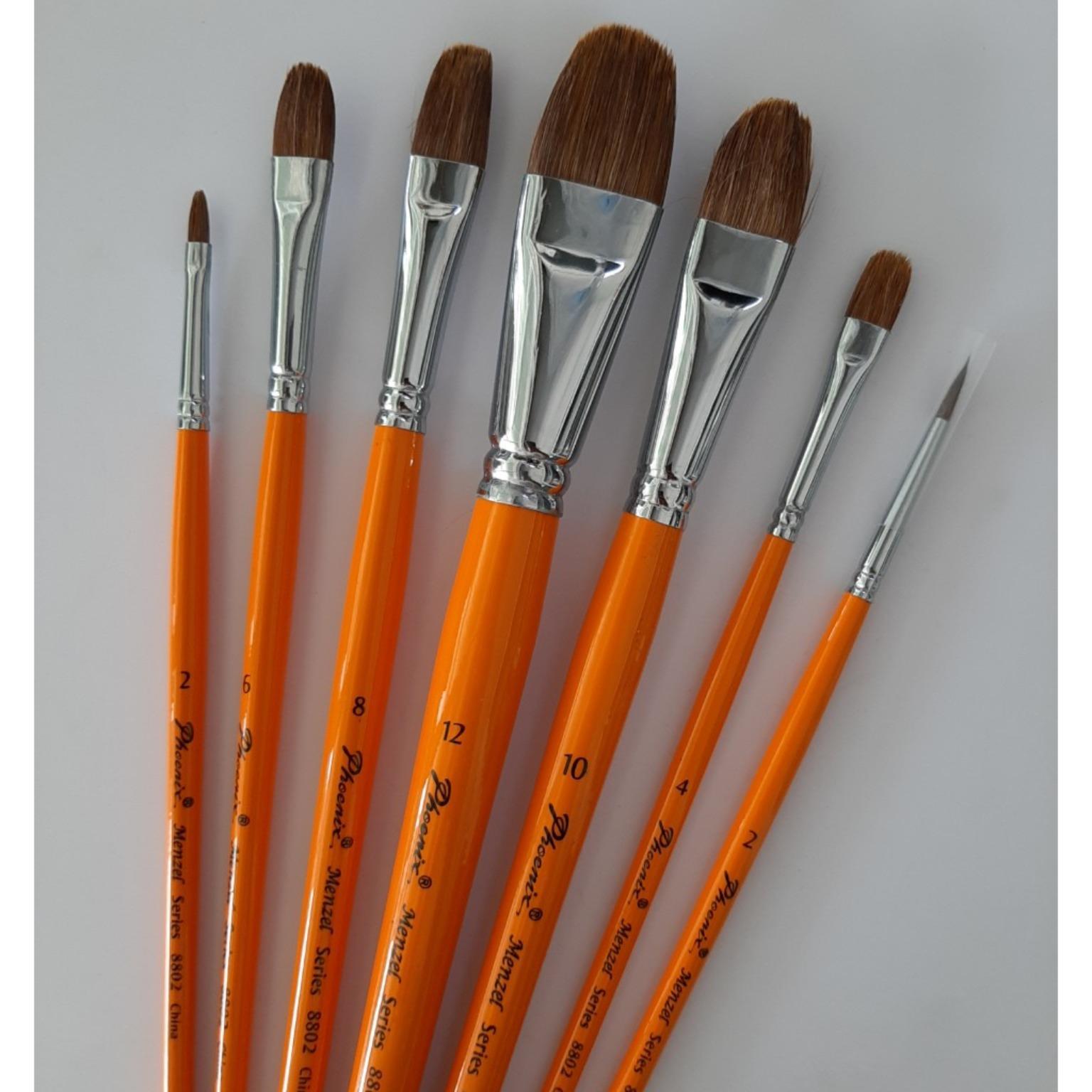 Bộ cọ vẽ phoenix 8802s-7 - cọ lông sóc -