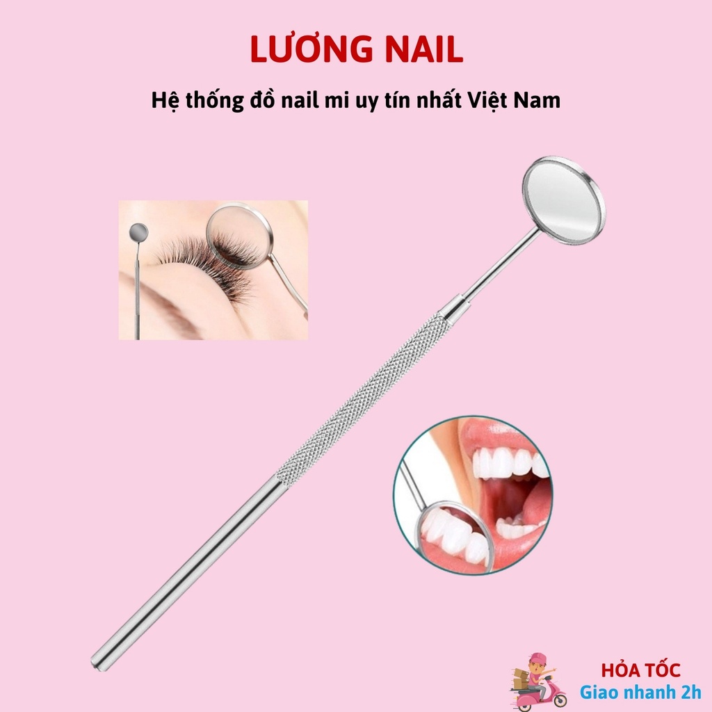 Gương soi chân mi gương soi mi dụng cụ nối mi gương soi răng