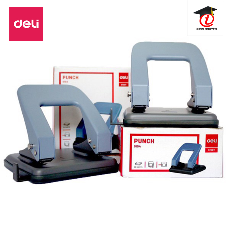 Dập lỗ - đục lỗ deli 35 tờ 0104