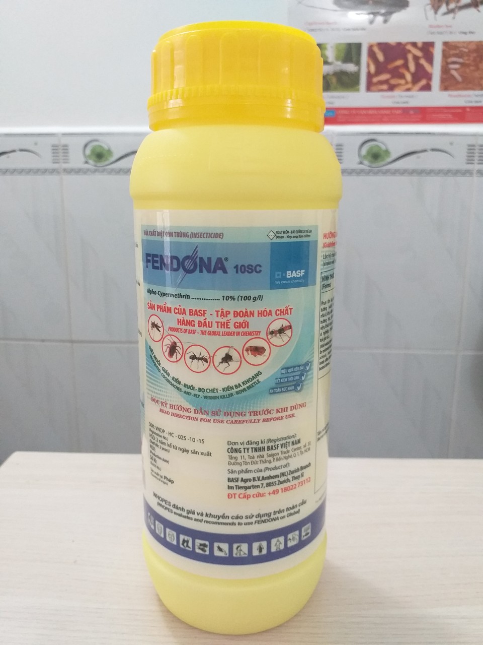 [HCM]Fedona 10SC - Thuốc diệt muỗi ruồi kiến gián... chai 1 lít
