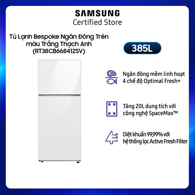 Tủ lạnh samsung inverter 385 lít rt38cb668412sv