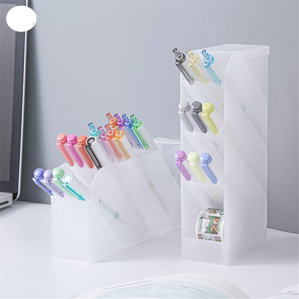 Hộp Đựng Bút Trong Suốt 4 Ngăn Để Bàn Đa Năng, Khay Đựng Bút Nhựa 4 Tầng | Lazada.Vn