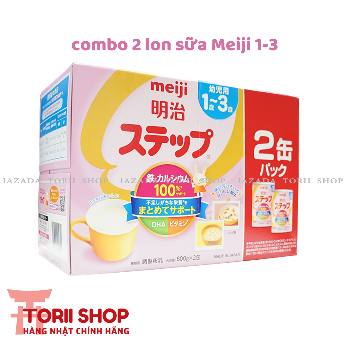 Combo 2 lon sữa bột meiji lon 800g hàng chính hãng nội địa nhật | sữa meiji số 9 cho bé từ 1 đến 3 tuổi hộp giấy pack 2 | sữa meiji số 1-3 lon bột lon thiếc, sản phẩm dinh dưỡng meiji step milk